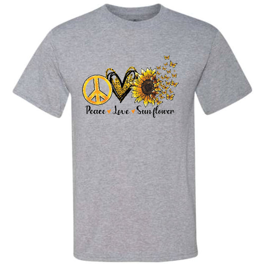 Peace Love Sunflower Butterflies (CCS DTF Transfer Only)