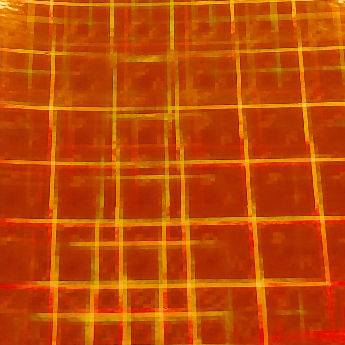 Plaid Orange Adhesive Vinyl Choose Your Length