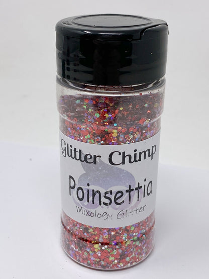 Glitter Chimp  Poinsettia Mixology Glitter CLEARANCE