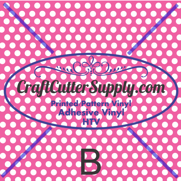 Polka Dots White With Pink Background 12x12 - CraftCutterSupply.com