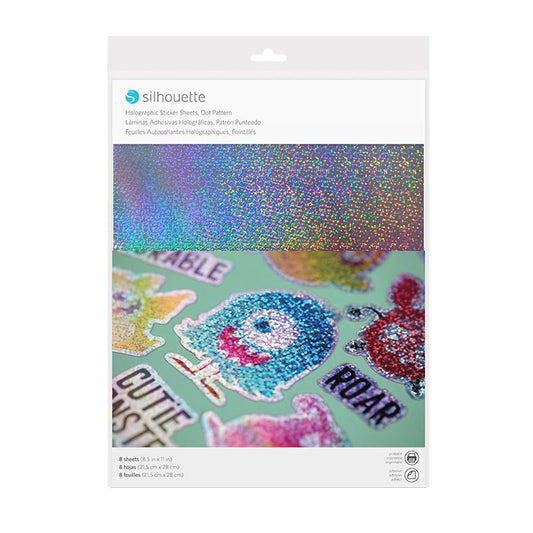 Silhouette STICKER SHEETS - HOLOGRAPHIC DOTS CLEARANCE