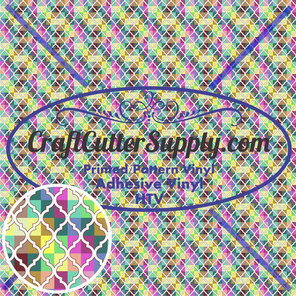 Quatrefoil Colors 12x12 - CraftCutterSupply.com
