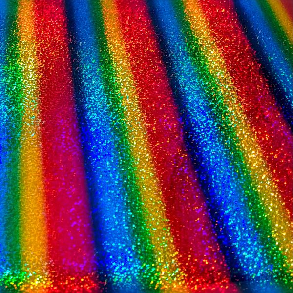 DecoFilm Soft Metallic Rainbow Galaxy Stripes HTV –