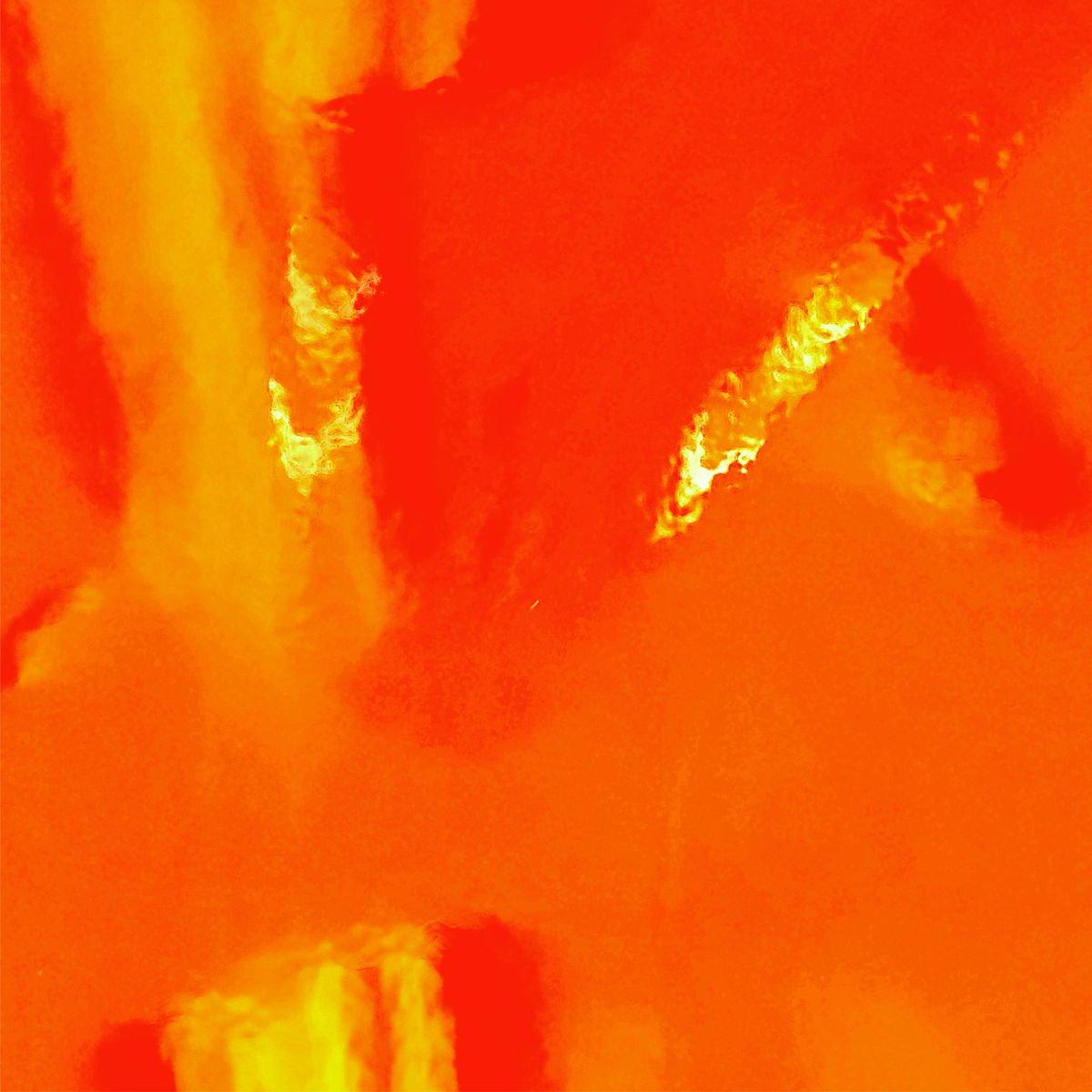 Rainbow Fl Orange Adhesive Vinyl Choose Your Length