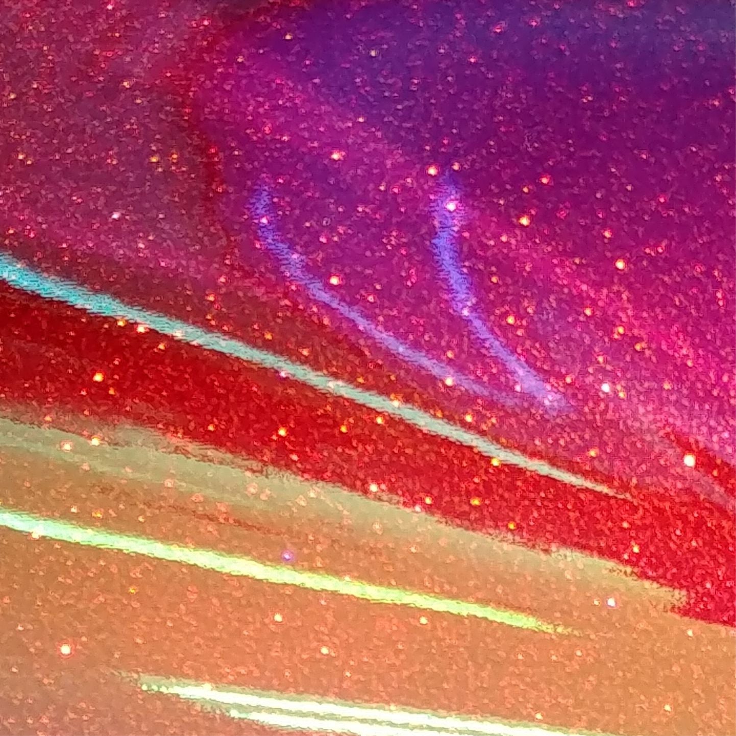 DecoFilm Glitter Chameleon HTV-Red CLEARANCE