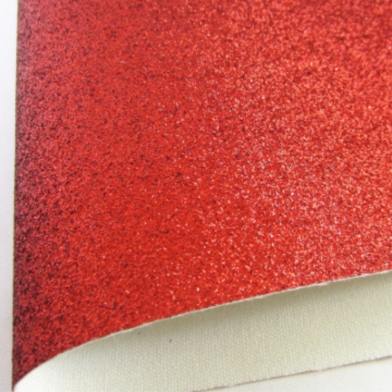 Faux Leather Red Fine Glitter Fabric Synthetic 11.75in x 12in Sheets SALE  While Supplies Last