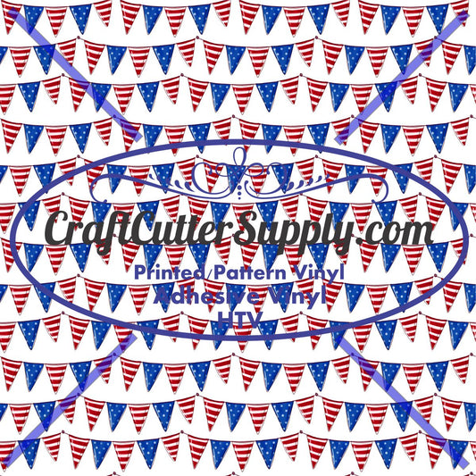 Red White Blue Flags White Background 12x12