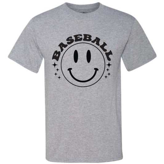 Retro Baseball Smiley (CCS DTF Transfer Only)