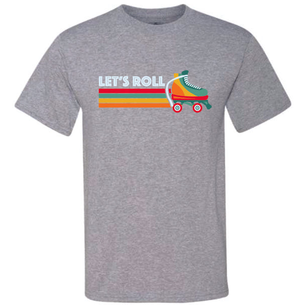 Retro Lets Roll Rollerskate (CCS DTF Transfer Only)