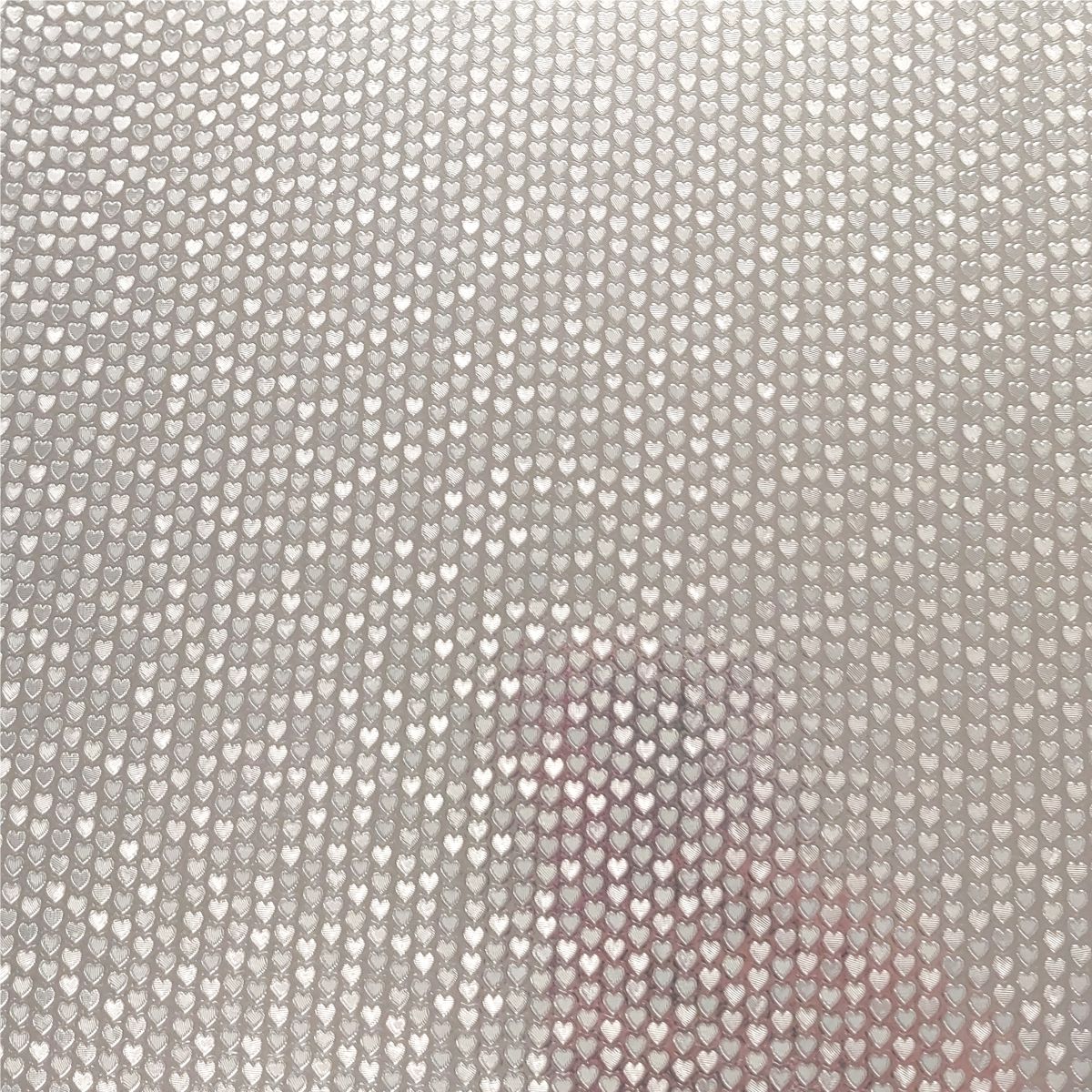 Silver Hearts Adhesive Vinyl