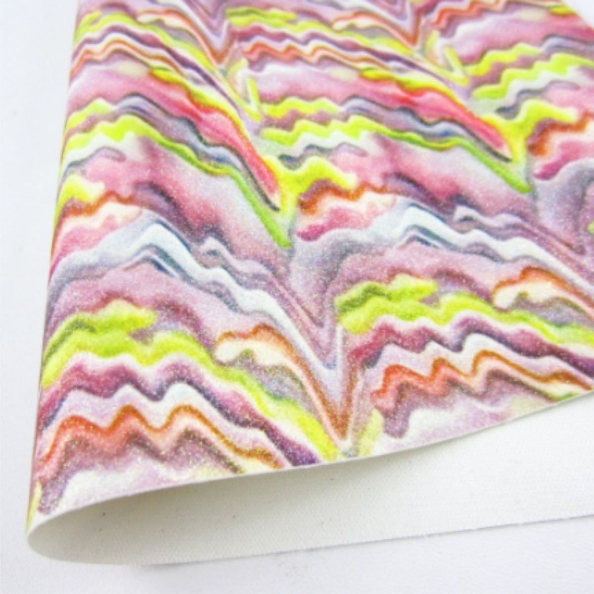 Swirl 2 Glitter Fabric Synthetic Faux PU Leather 11.75in x 12in Sheets - CraftCutterSupply.com