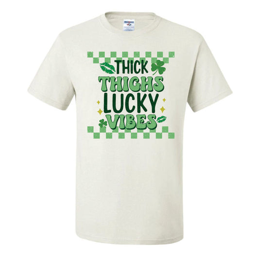 Thick Thighs and Lucky Vibes (CCS DTF Transfer Only)