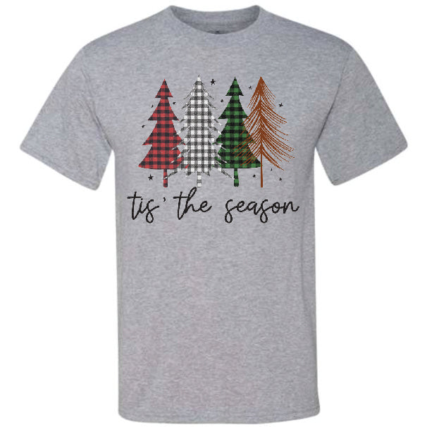 Tis The Season Buffalo Plaid Trees (CCS DTF Transfer Only)