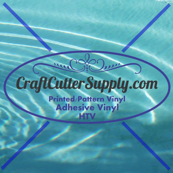 Water pattern printed craft vinyl sheet - HTV - Adhesive Vinyl - pool