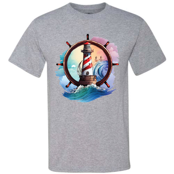 Wheel And Lighthouse 1 (CCS DTF Transfer Only)