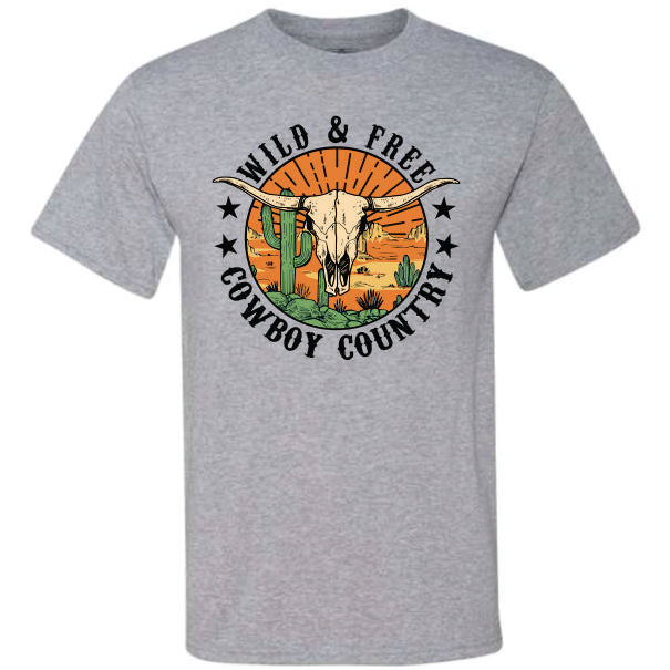 Wild & Free Cowboy Country (CCS DTF Transfer Only)