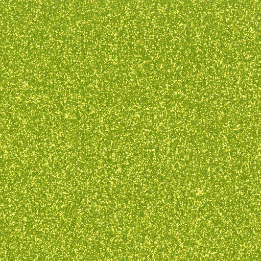GlitterFlex® Ultra Yellow Green Glitter HTV - CraftCutterSupply.com