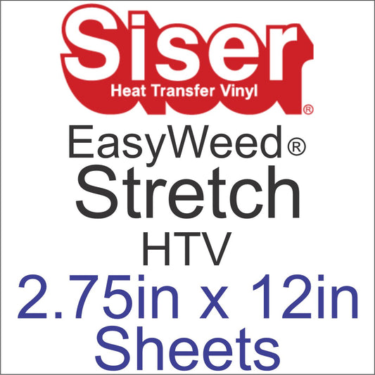 Siser EasyWeed STRETCH HTV 2.75in x 12in Sheets