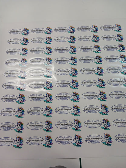 Custom Die Cut Stickers 3 inch - You choose the cut type (Contour, Circle, Square, Rectangle, Oval)