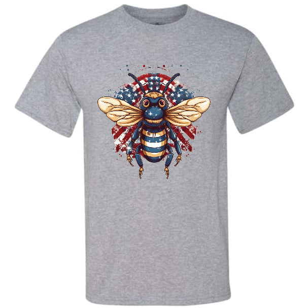 4th Of July Bee Blue (CCS DTF Transfer Only)