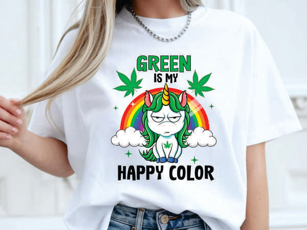 Green Is My Happy Color (CCS DTF Transfer Only)