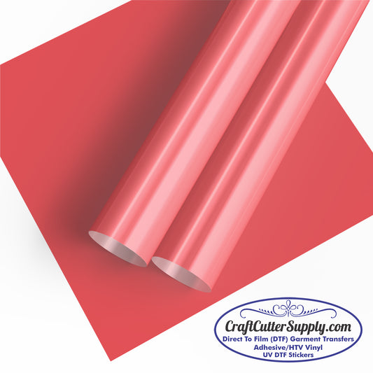 FashionFlex Heat-Sensitive HTV 12x20 Red (looks slightly pink)