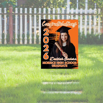 Custom Morrice Graduation Yard Sign