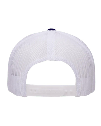 YP Classics® 5-Panel Retro Trucker Cap - 2-Tone Navy/White