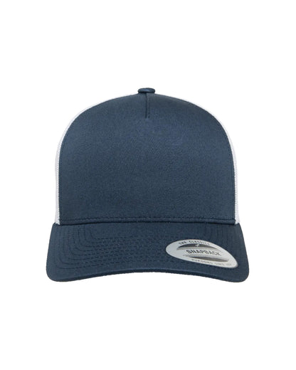 YP Classics® 5-Panel Retro Trucker Cap - 2-Tone Navy/White