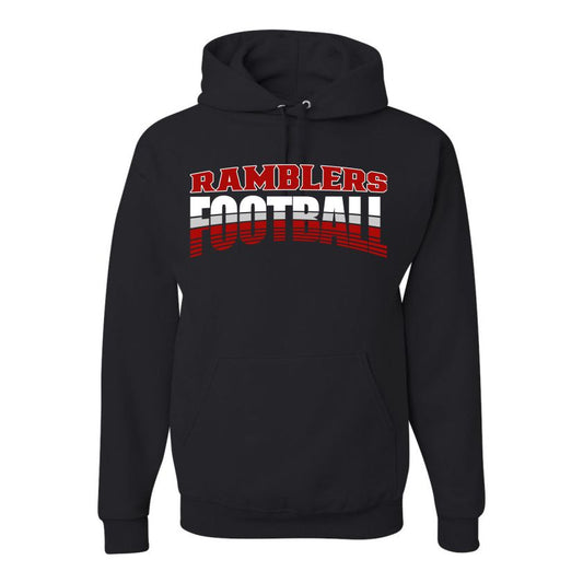 Adult Black Hoodie Ramblers Football 5