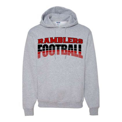 Adult Athletic Heather Hoodie Ramblers Football 1