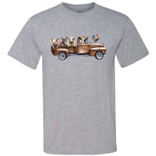 Brown Farm Animal Truck (CCS DTF Transfer Only)