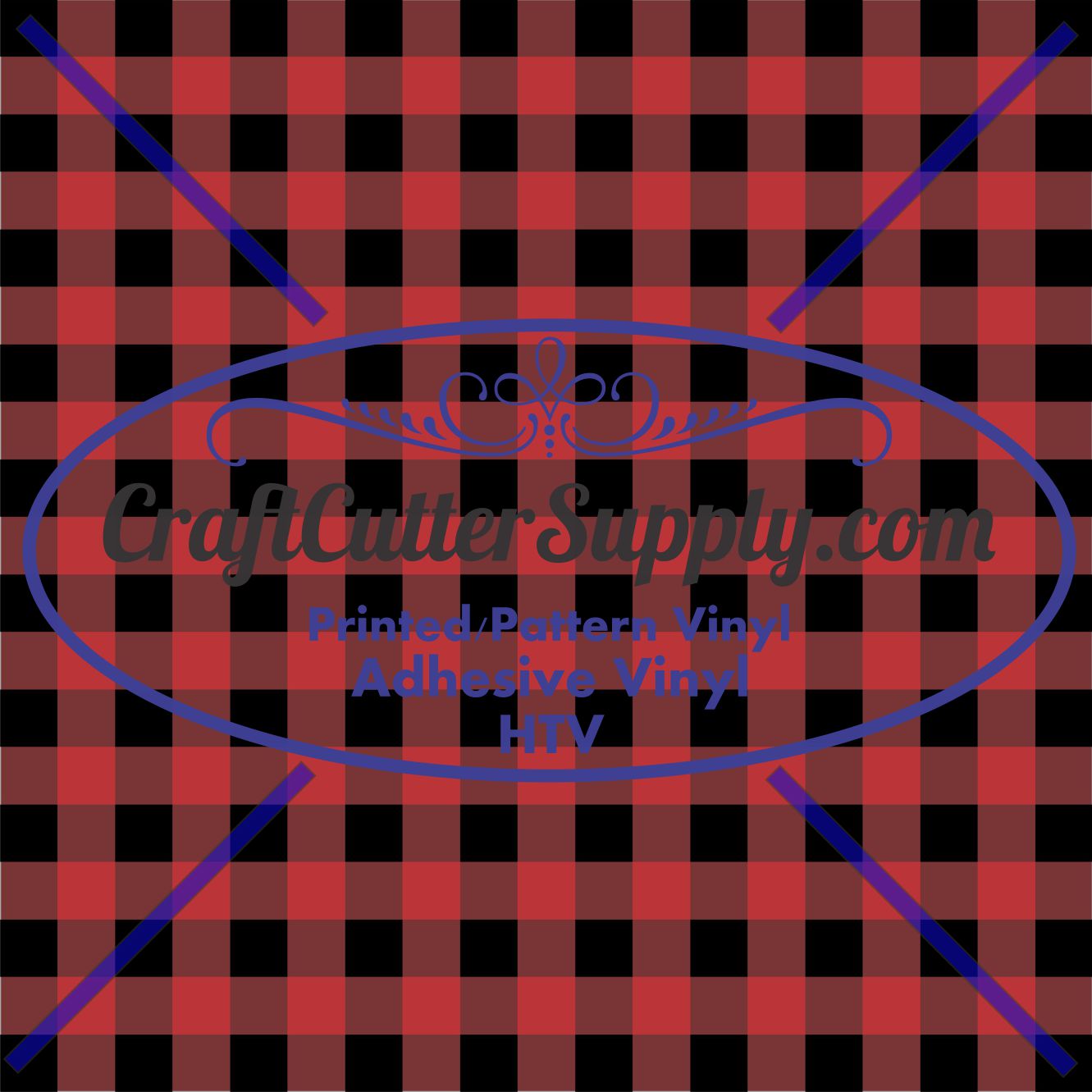 Buffalo Red Plaid Print 12x12