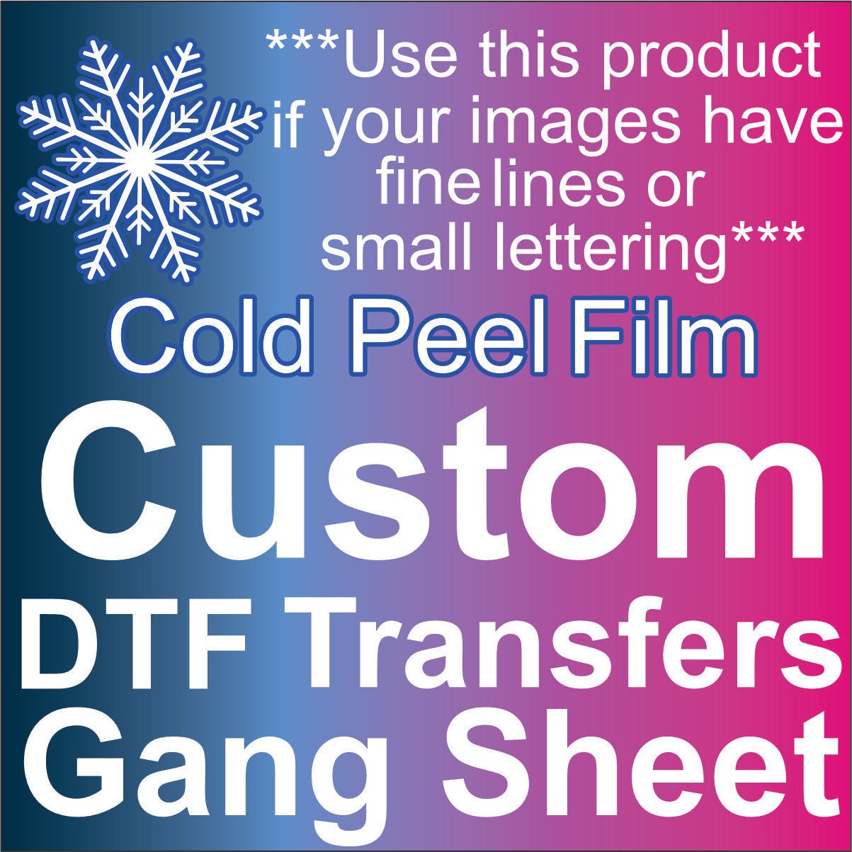 Fine Lines/Small Details Custom DTF Transfers - DTF Gang Sheet (Read Description)