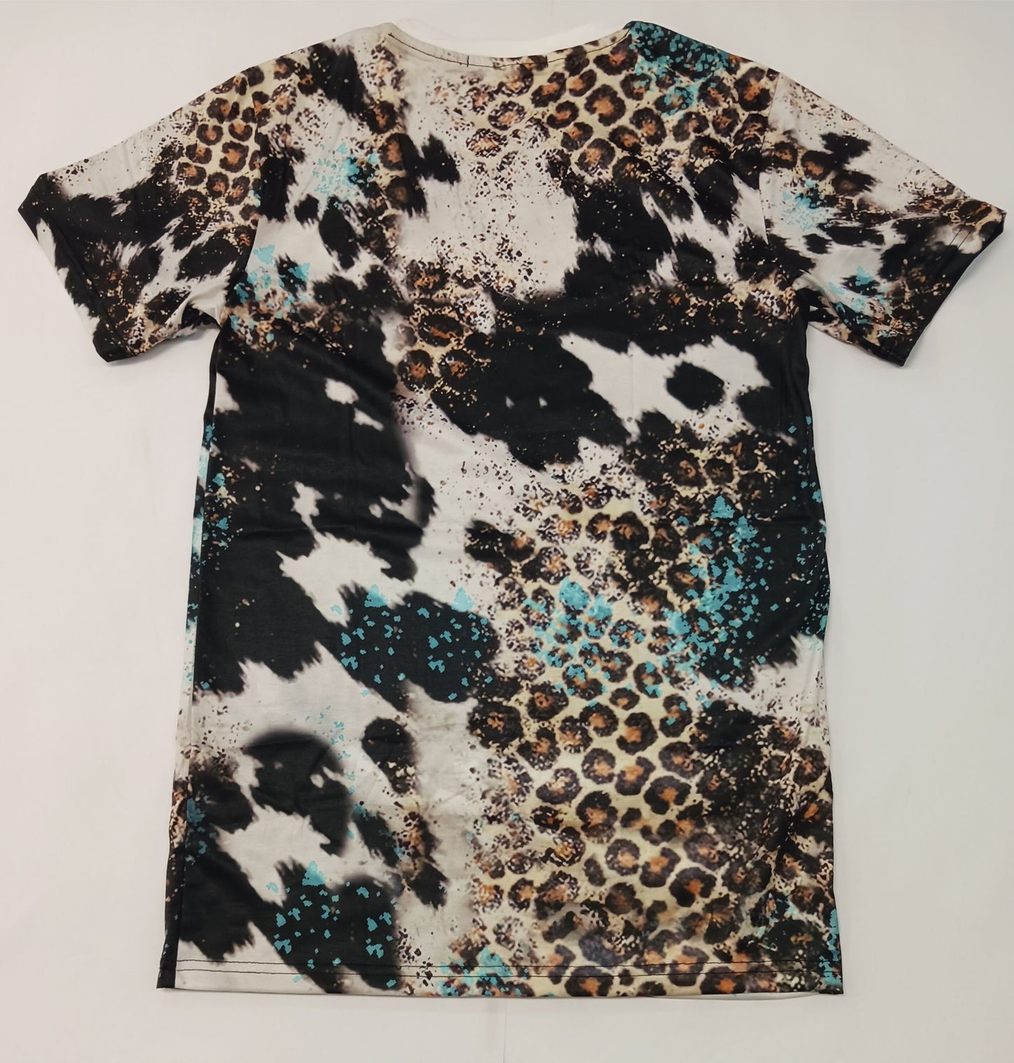 Adult T Shirt Cow Leopard - Read Description