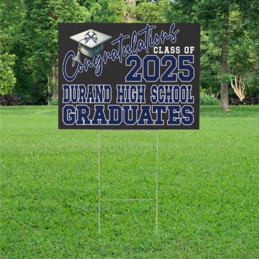 2025 Durand Graduation Yard Sign