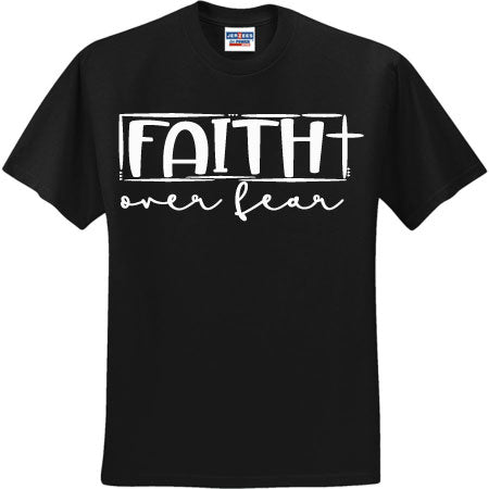 Faith Over Fear Framed White (CCS DTF Transfer Only ...