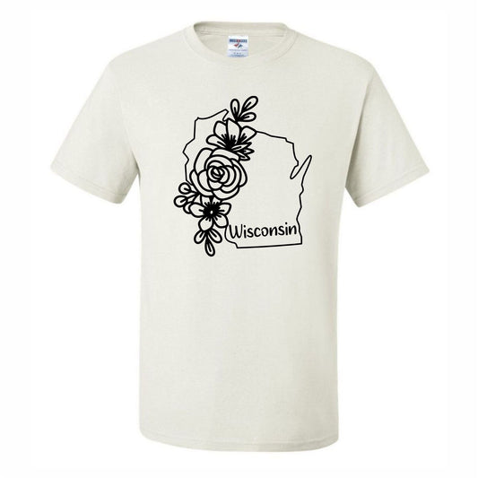Floral Wisconsin (CCS DTF Transfer Only)