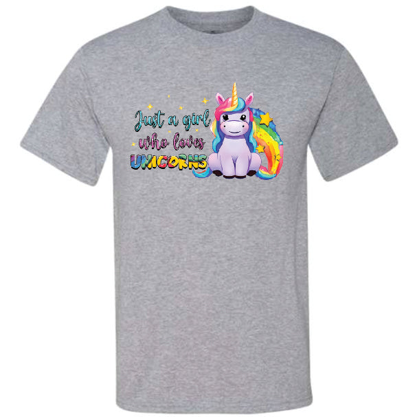 Girl Loves Unicorn (CCS DTF Transfer Only) – CraftCutterSupply.com