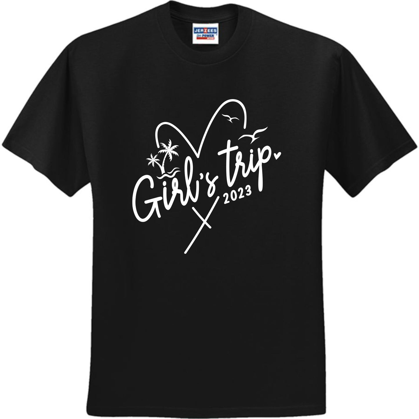 Girls Trip Heart White (CCS DTF Transfer Only)