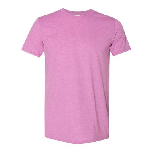 Adult - Gildan Softstyle T-Shirt 64000 Heather Radiant Orchid