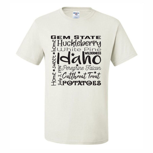 Idaho Word Art (CCS DTF Transfer Only)