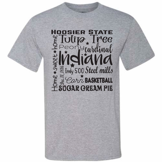Indiana Wordart  (CCS DTF Transfer Only)