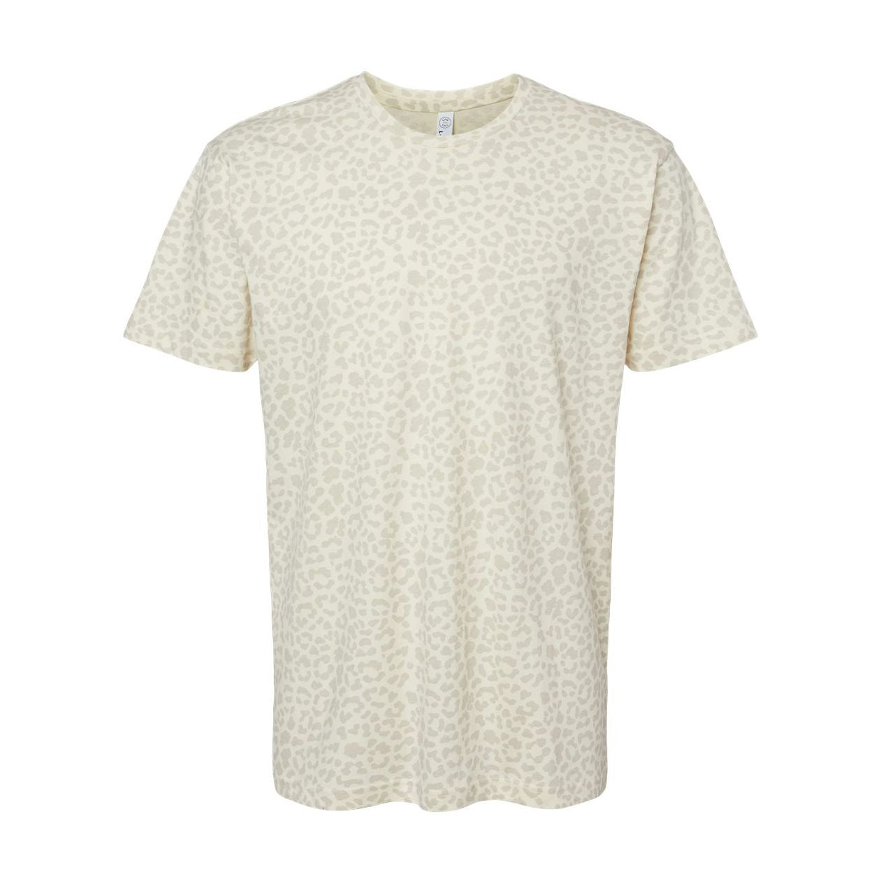 LAT-Fine Jersey Tee - Natural Leopard