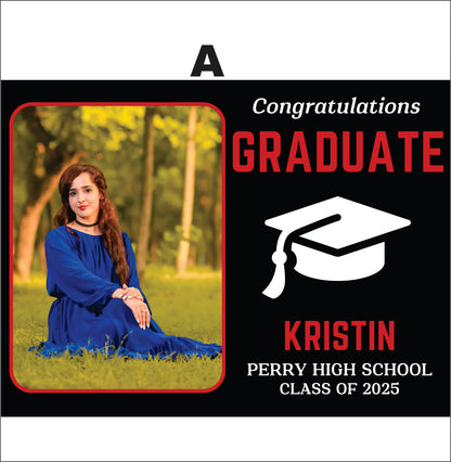 Custom Perry Graduation Yard Sign Style A