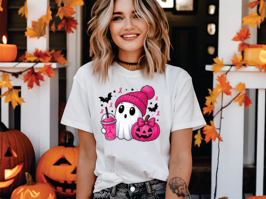 Pink Ghost and Cup (CCS DTF Transfer Only)