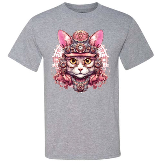 Pink Steampunk Cat (CCS DTF Transfer Only)