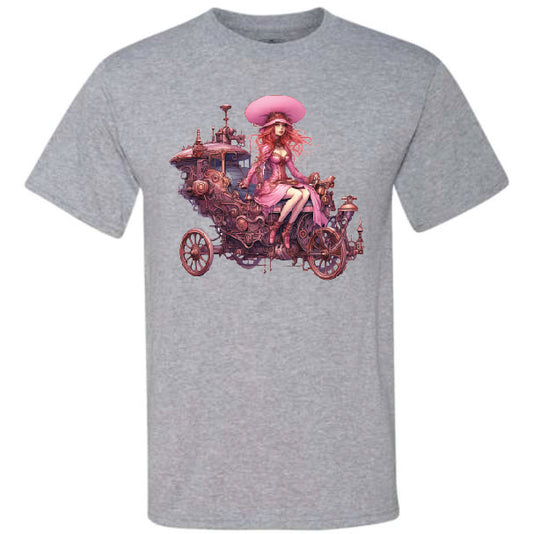 Pink Steampunk Girl Wagon (CCS DTF Transfer Only)