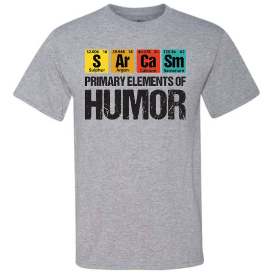 Primary Elements Of Humor Black (CCS DTF Transfer Only)