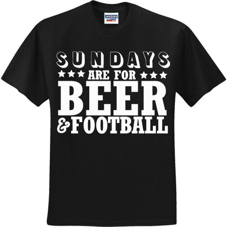 Sundays Are For Beer And Football White (CCS DTF Transfer Only)